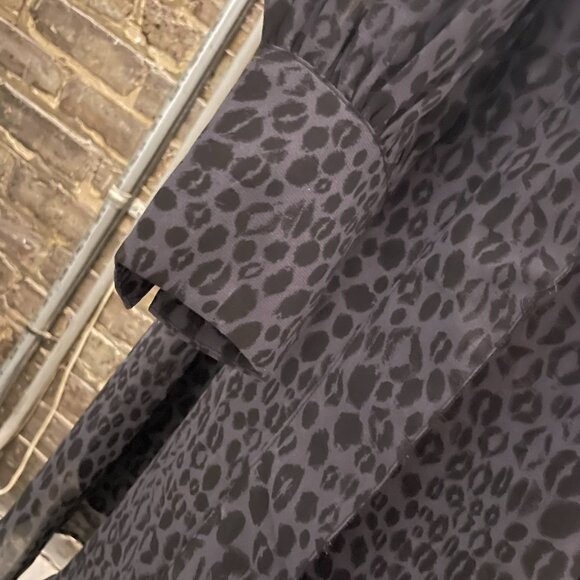 Kirna Zabete for Target Black & Gray Patterned Sheer Dress Size XL (BNWOT) - Picture 4 of 11